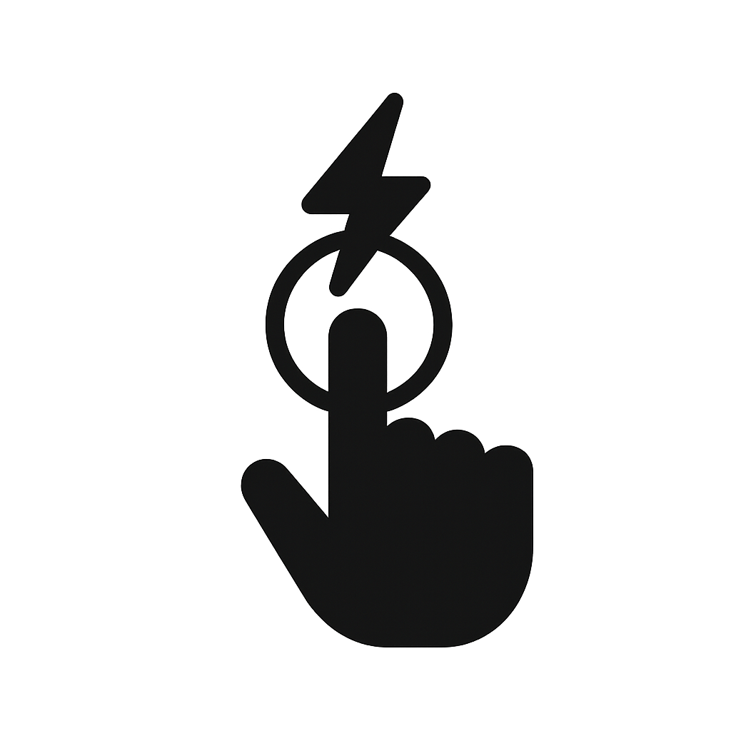 Ícone Uso simples e rápido